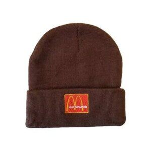 Cactus Jack x McDonalds x Travis Scott Arch Beanie Cap Brown I'm Loving It New